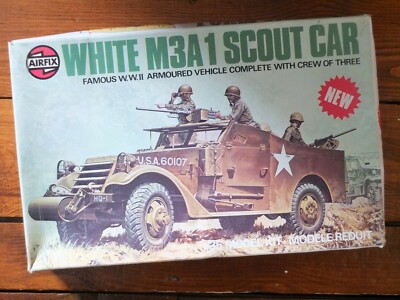 Airfix 073600 US M3A1 White Scout Car 1/35 Model Kit Boxed RARE