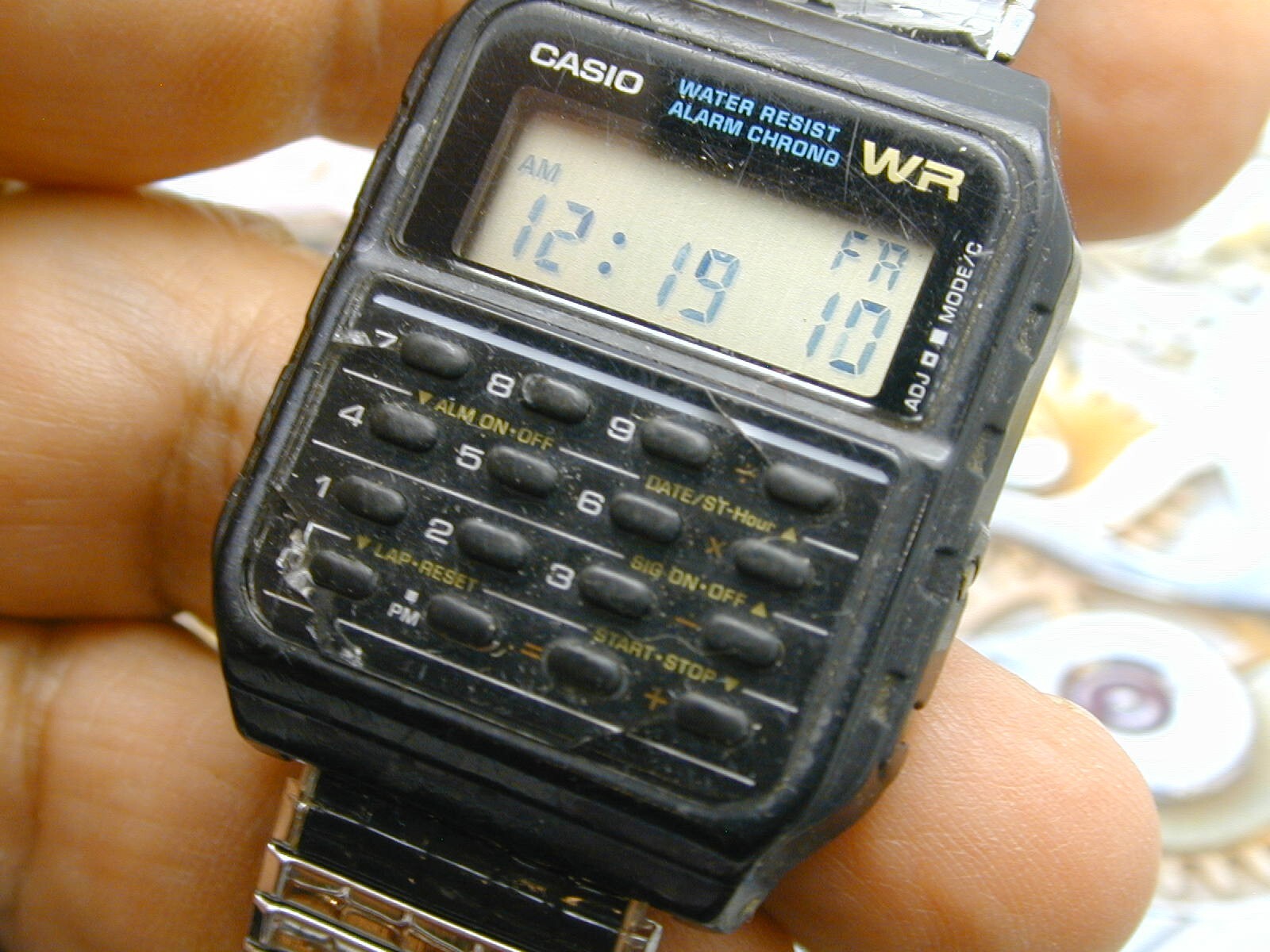 Casio CA-53W Module 437 Alarm Chrono Calculator Watch 90s