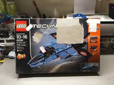 Retired Set LEGO Technic Air Race Jet 2017 42066 Factory Sealed/ Box Show Wear
