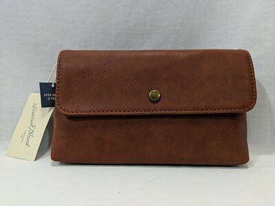 Universal Thread Magnetic Snap Fanny Pack, Brown Faux Leather, Sz 2-18  New Tags