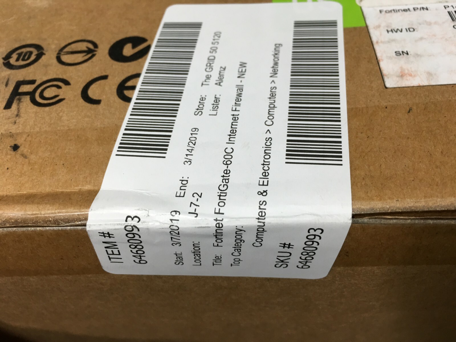 Fortinet Fortigate FG-60D firewall (new in box)