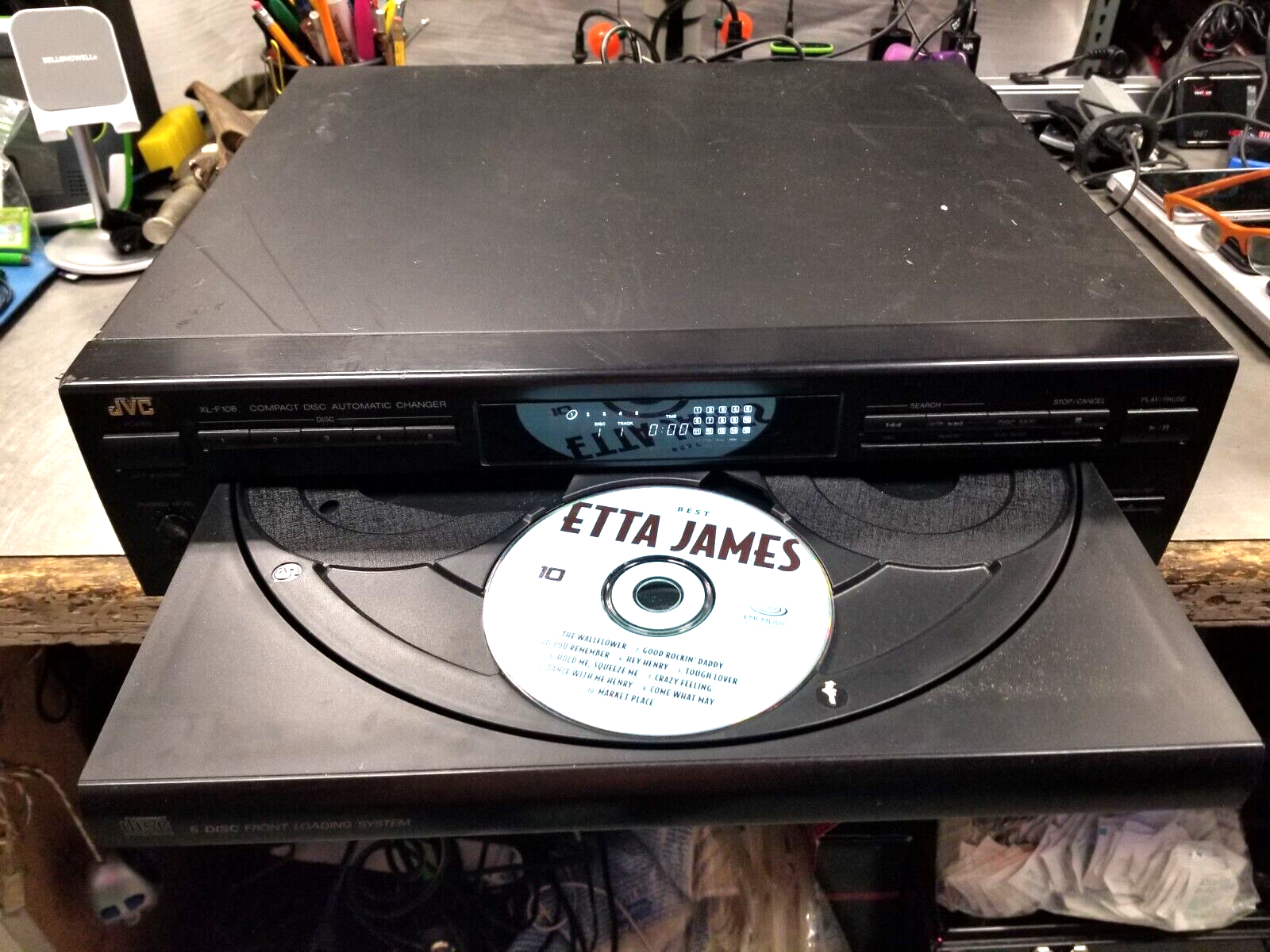 VINTAGE JVC XL-F108 5 DISC CD PLAYER, sweet! | eBay