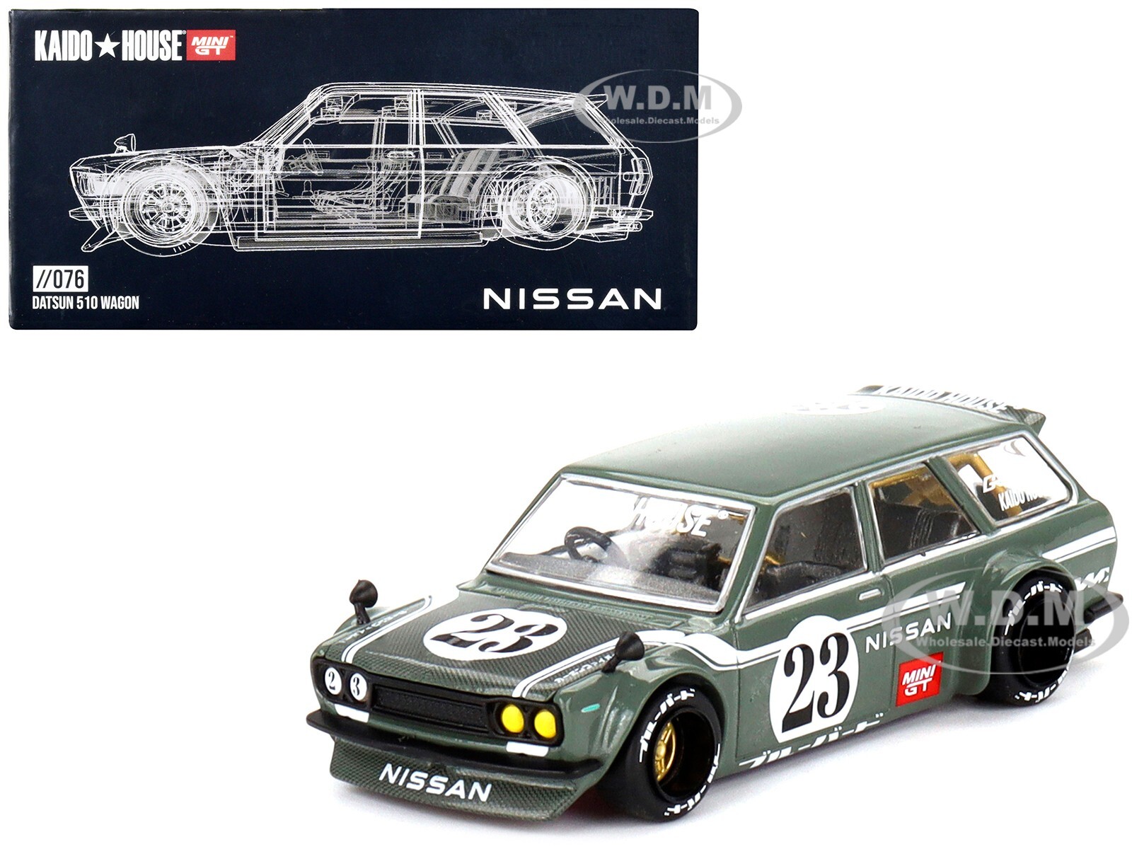 ミニカー Kaido House Datsun 510 Wagon //033 Kaido House x MINI GT #033 Datsun 510 Wagon ADVAN – J Toys Hobby