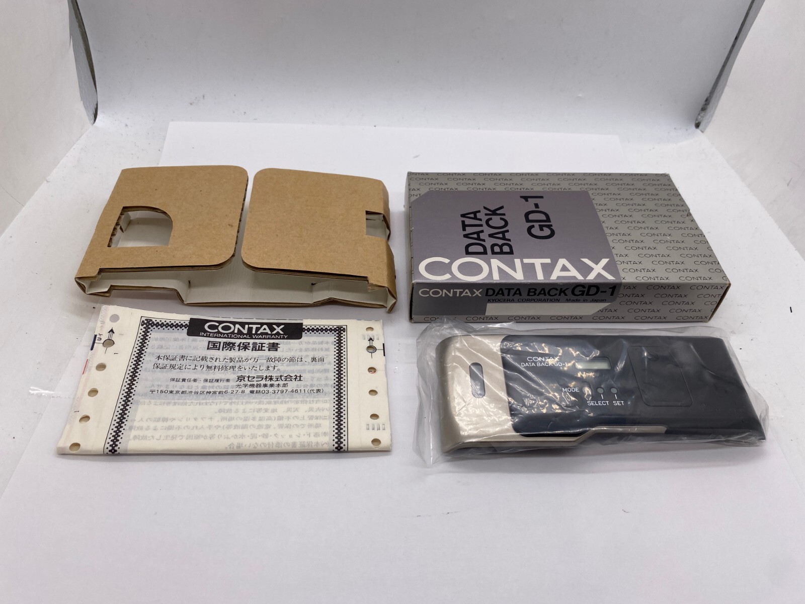 TOP MINT 】Contax DATA BACK GD-1 For G1 Film Camera Back TOP MINT 】Contax DATA BACK GD-1 For G1 Film Camera Back