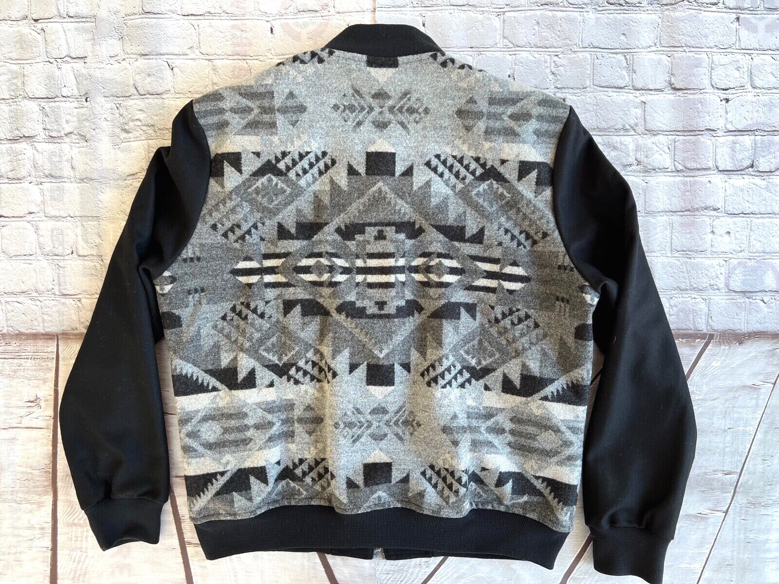 Pre-owned Pendleton Mens  Journey West 100% Wool Zip Bomber Jacket Coat Medium $299 In Multicolor