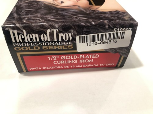 Helen Of Troy 1/2” Gold Plated Professional Series Curling Iron Even High Heat