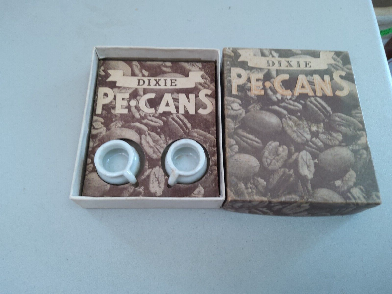 1937 NOVELTY TRAVEL MAILER DIXIE PE-CANS SMALL CHAMBER POTS H. FISHLOVE & CO.