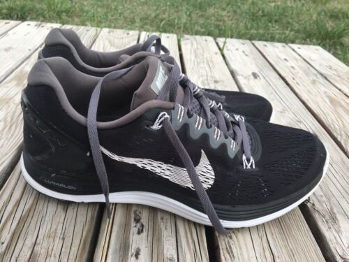 Nike Lunarglide 5 Black White Running Shoes Sneakers 599395 Nike Lunarglide 5 Black White Running Shoes Sneakers 599395