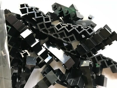 LEGO- NEW #14413-BLACK-BRICK MODIFIED FACET 3 4 X 4  -25 PIECES