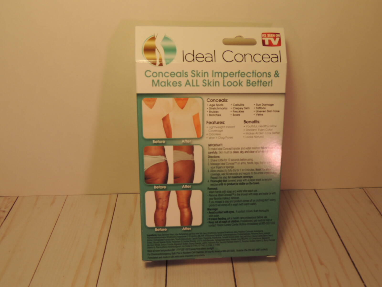 IDEAL CONCEAL BODY ENHANCER LIGHT MEDIUM NATURAL LIGHTWEIGHT RADIANT EVEN COLOR