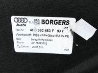 Audi A8 4H 09-13 Lang Kofferraummatte Kofferraum Einlegeboden Audi A8 4H 09-13 15.06.12 4H0863721M 4H0863463F... Vorschau 6