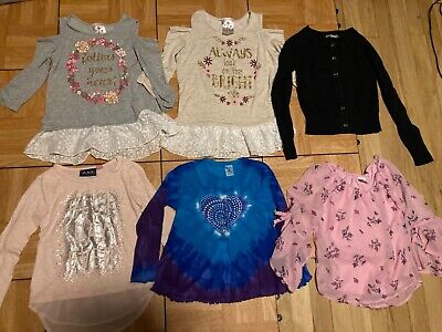 Girls kids size 6 clothing lot of tops