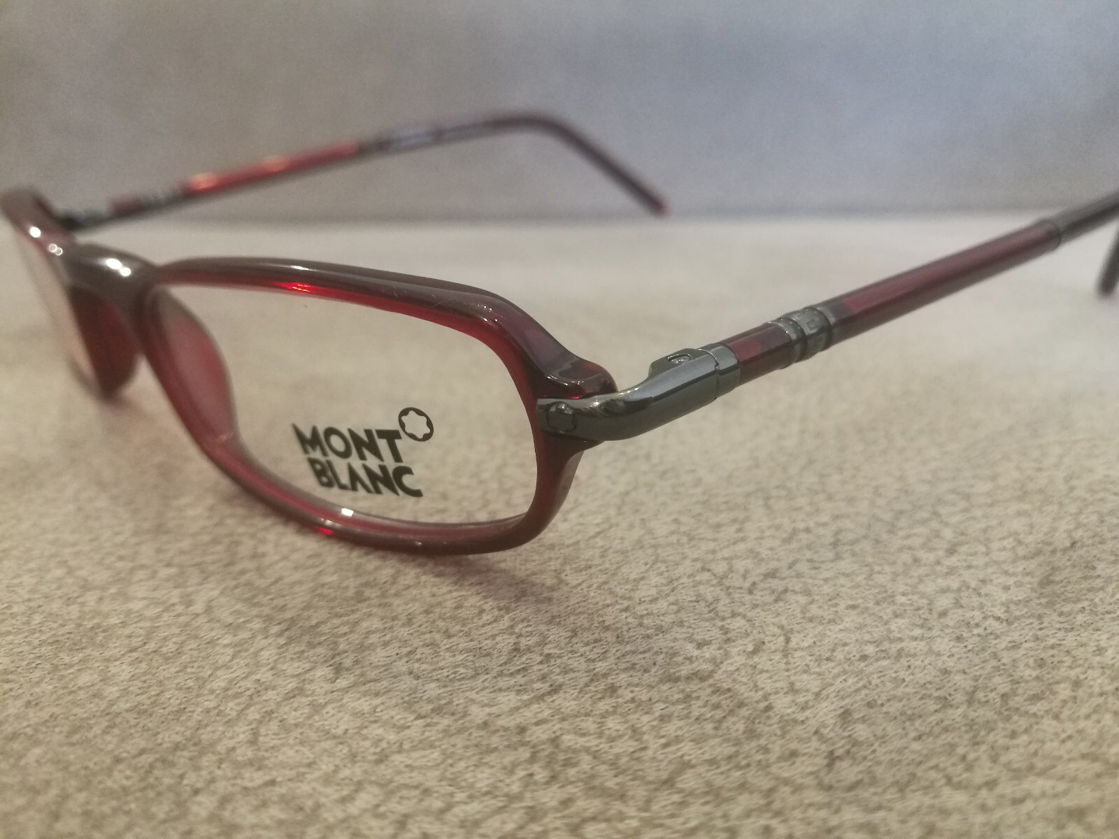 MONTBLANC Eyeglasses Frames Model MB 261 Color Gunmetal Ruby
