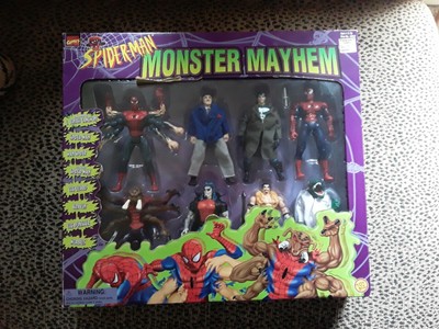 RARE Vintage 1998 ToyBiz Spider-Man Kraven Monster Mayhem 8-pc Action Figure