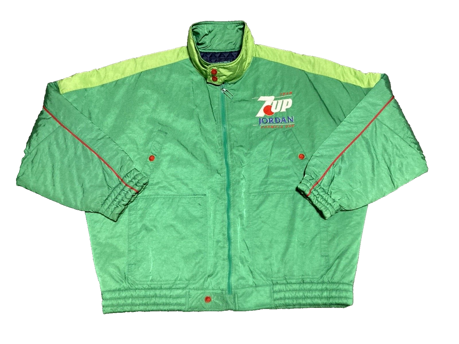 Jordan Grand Prix 7UP Formula 1 Racing Team Jacket Size L Jordan Grand Prix 7UP Formula 1 Racing Team Jacket Size L