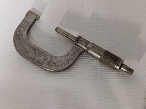 Starrett No 213 1-2 Outside Micrometer Tool Machinist Mechanic...