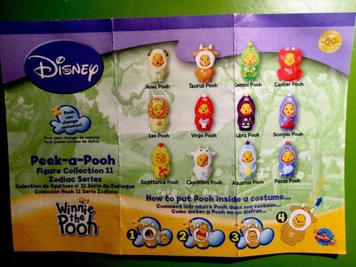 Peek-a-Pooh Charm Leo Horoscope Winnie the Pooh HTF