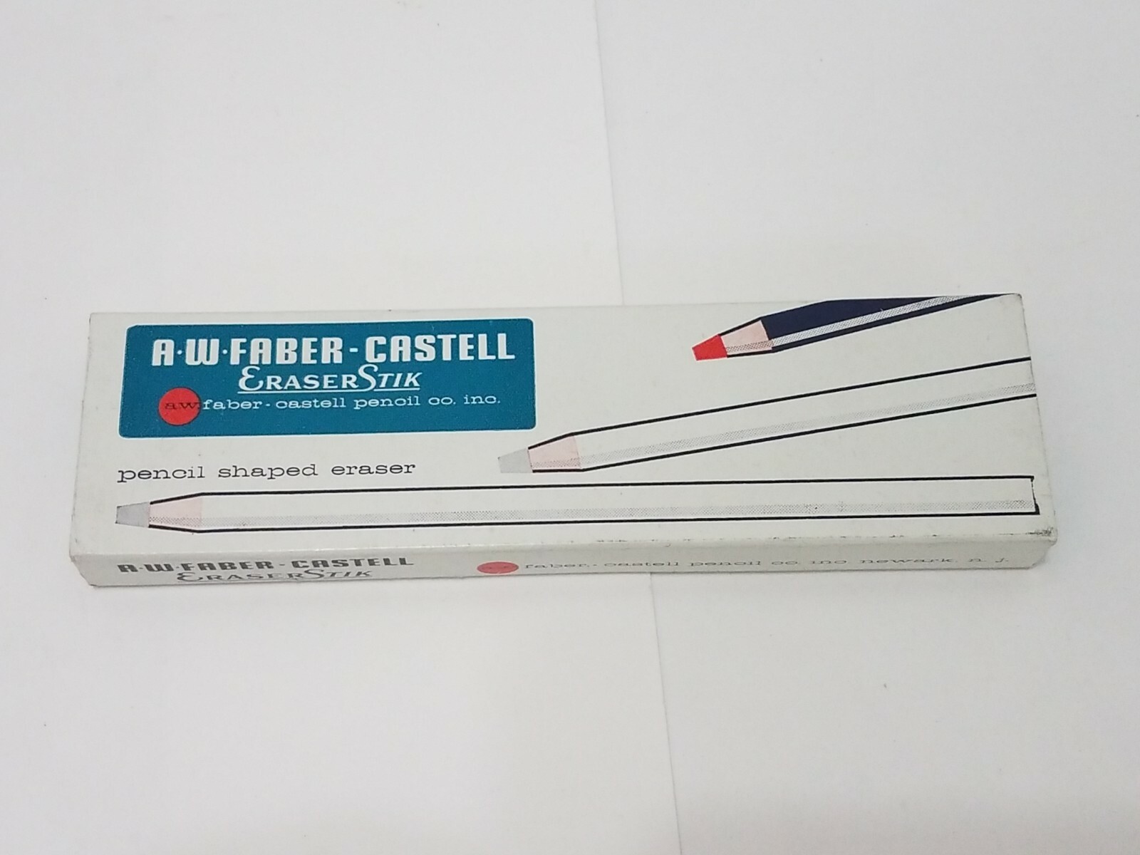 Faber Castell Eraser Stik - Pencil Shaped Eraser  Box of One Dozen - Model 7099