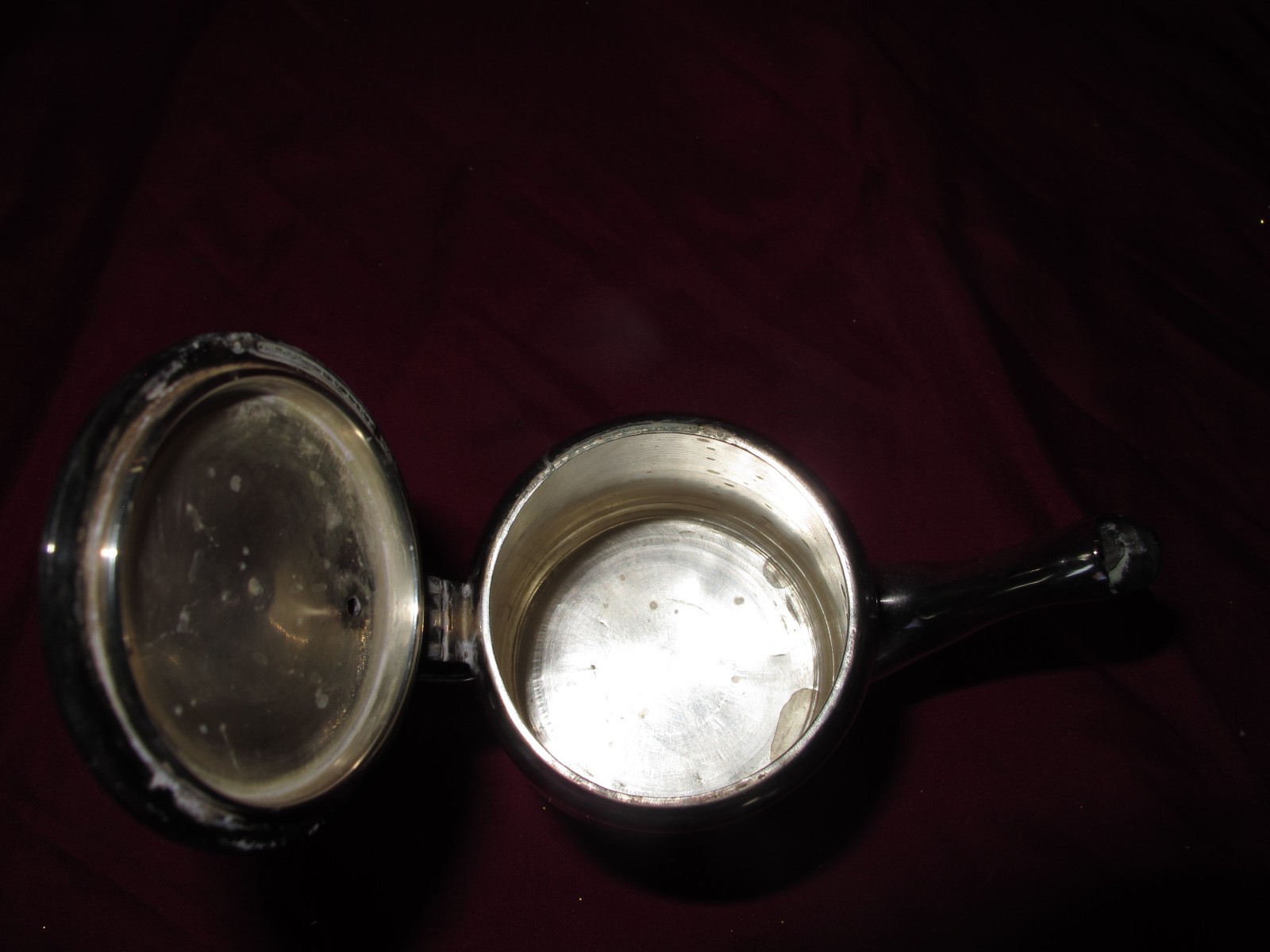 Silverplate Restoration Hotel Creamer mini Coffeepot Style