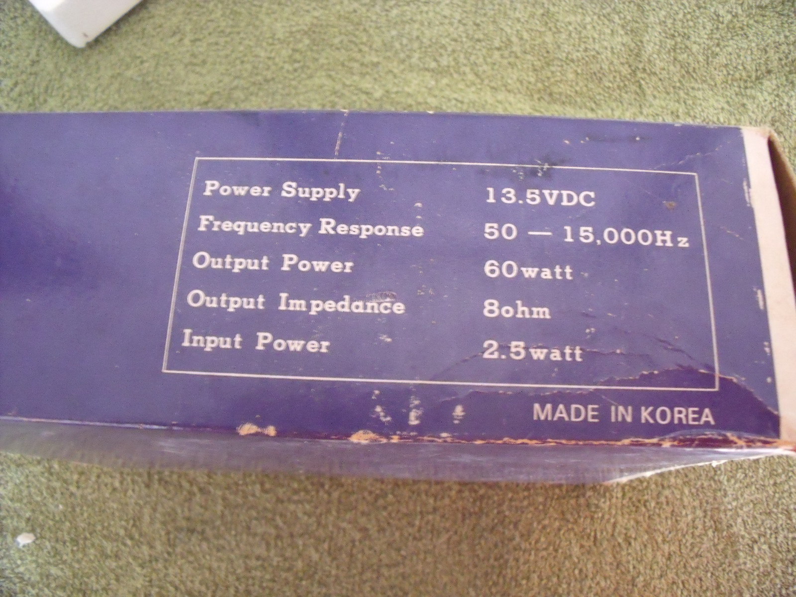 VINTAGE COMMTRON 60 WATT AUTO STEREO POWER BOOSTER  NOS NEW OLD STOCK