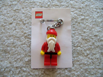 LEGO Christmas Key Chain - Rare Classic Santa Claus Keychain - New