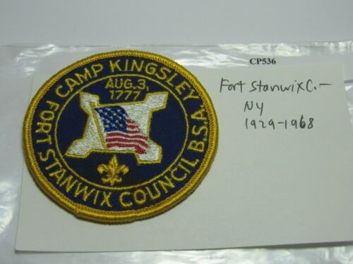 CAMP KINGSLEY FORT STANWICK COUNCIL - NY 1929 - 1968 BLUE TWILL CP536