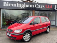 2002 Vauxhall Zafira 1.6i 16v Club 5dr (a/c) MPV Petrol Manual
