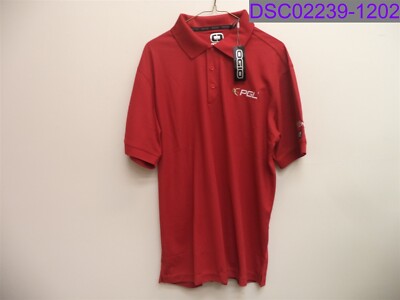 OGIO PGL Connect Men's Size Large Red Short Sleeve Polo