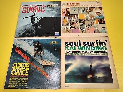 60s SURF ROCK LP COVERS ONLY: Dick Dale - Soul Surfin' - Ventures - Beach Boys