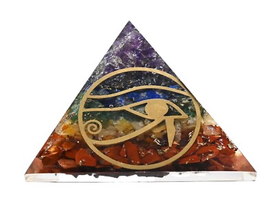 7 Chakra Orgone Pyramid - Eye of Ra
