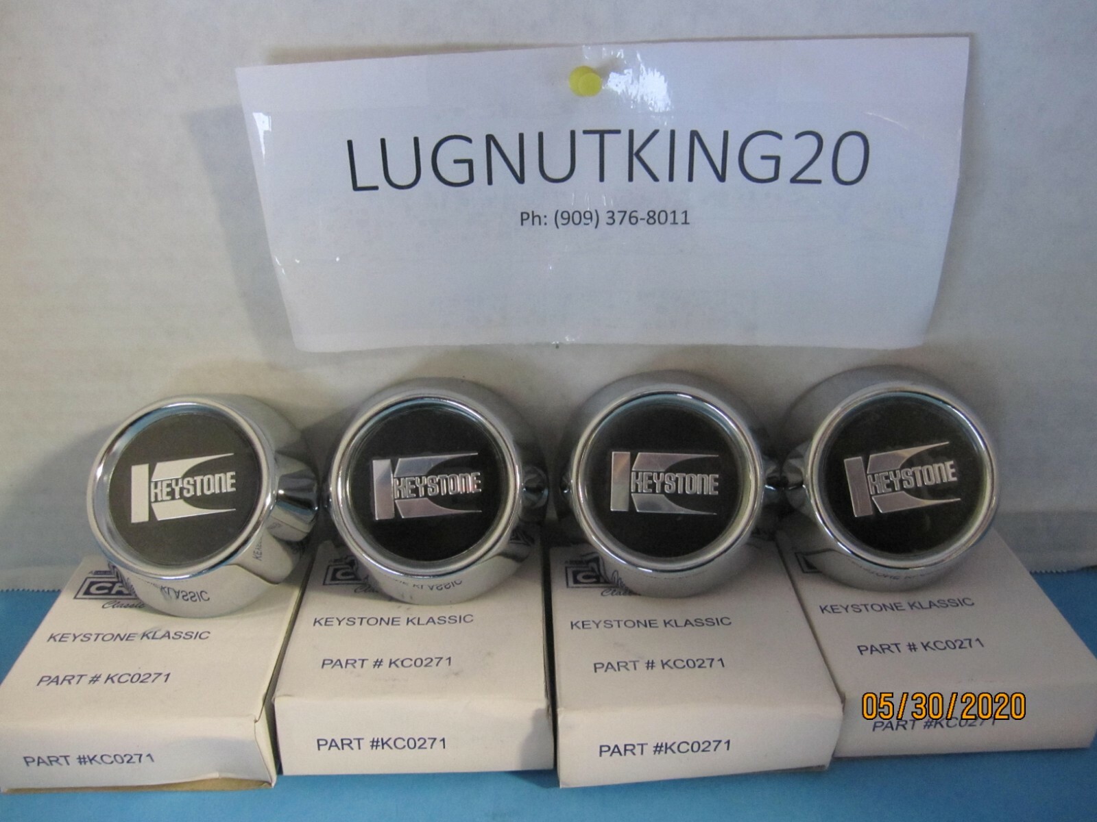 4 Original Center Caps Keystone Klassic Raider Wheels New for sale