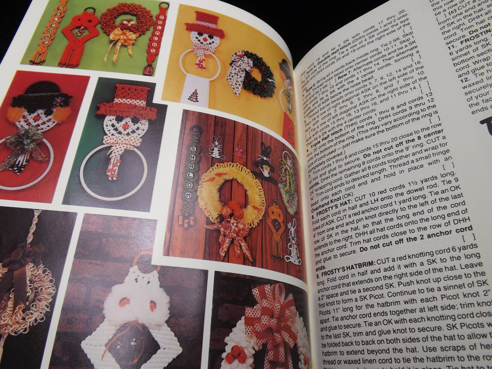 'Tis The Season To Be Knotting Christmas Macrame Pattern Book 1979 Quality Craft