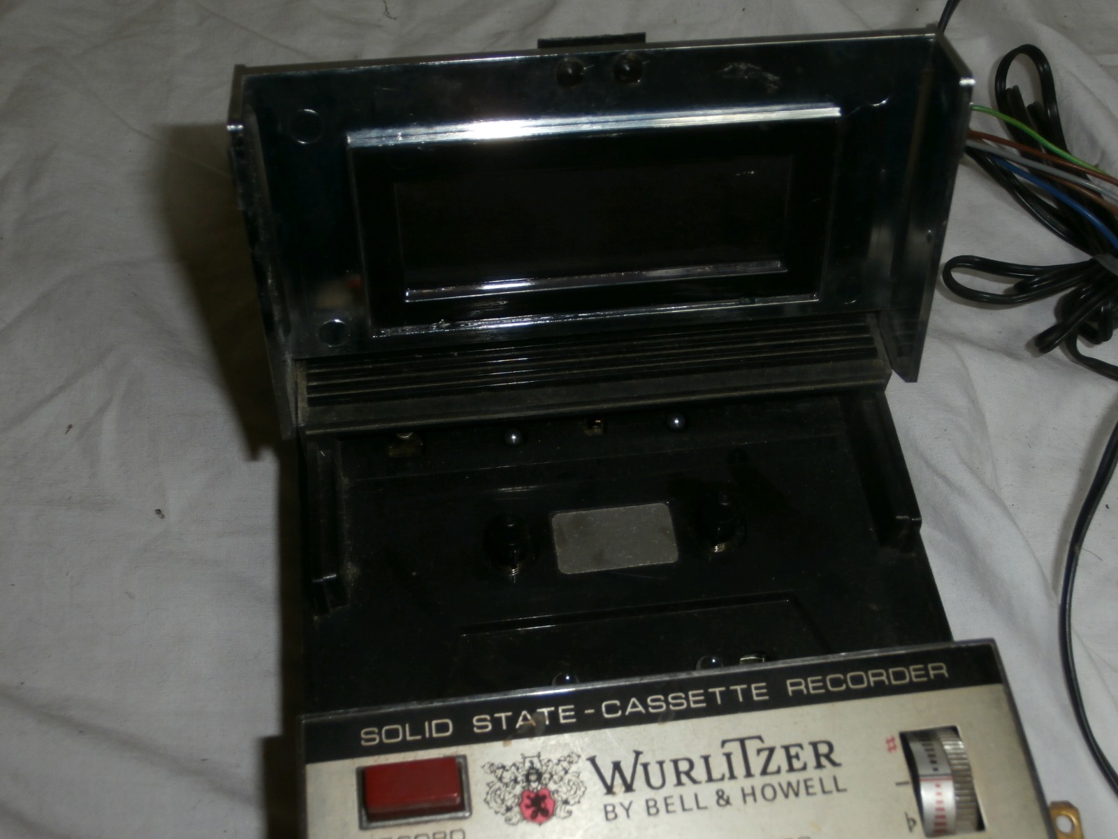 Wurlitzer  by bell & howell Organ Cassette Recorder WORKING with power supply