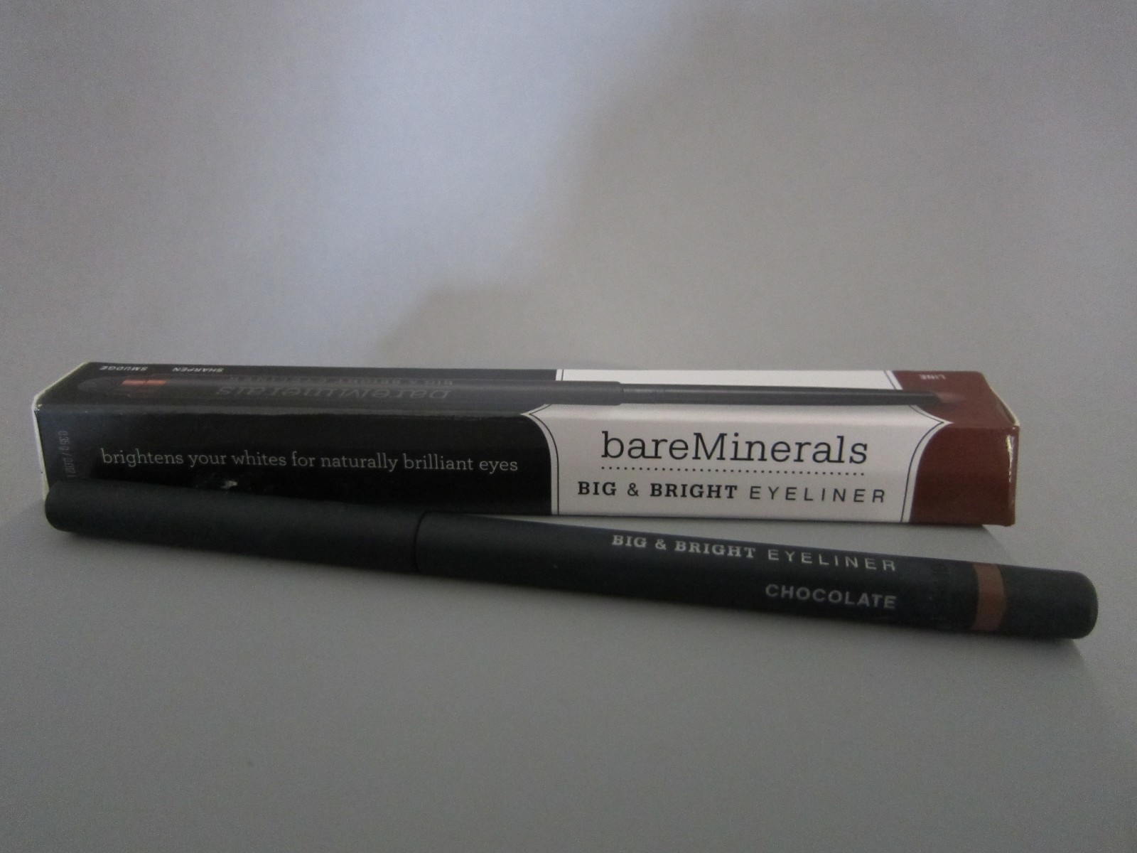 BareMinerals Eyecolor COASTLINE **&** Big & Bright Eye Liner & Smudger CHOCOLATE