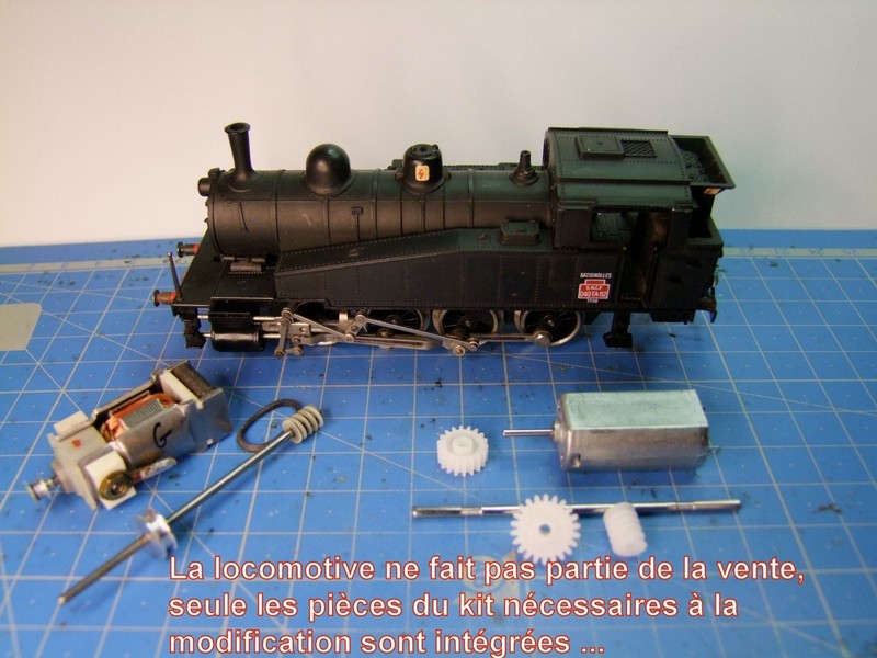 Kit Motorisation Sans Courroie Locomotive Vapeur Jouef Ho RÃ©F. 040-Ta-28/ Ta-112