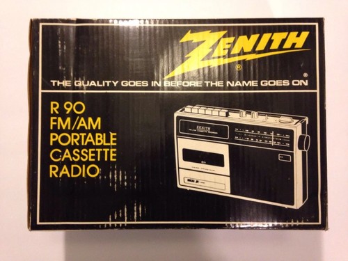 Zenith R90 R90-1 AM/FM Radio Cassette Boom Box Vintage New In Box
