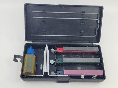 Lansky Sharpeners 3 Stone Controlled-Angle Sharpening System Partial Set