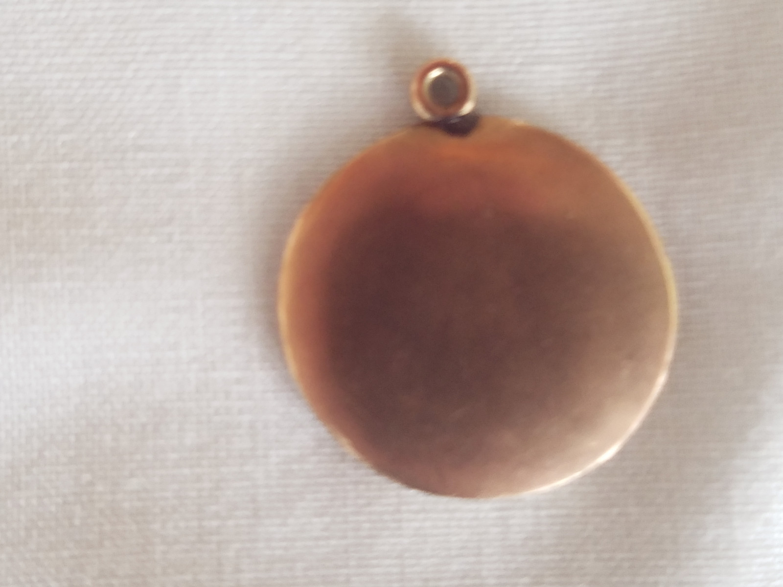 Victorian 10K Rose Gold Charm with Engraved Decoration and Applied Bug