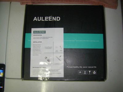 AULEEND Rainfall HIGH PRESSURE Rain Shower head,  Brushed Nickel  12in
