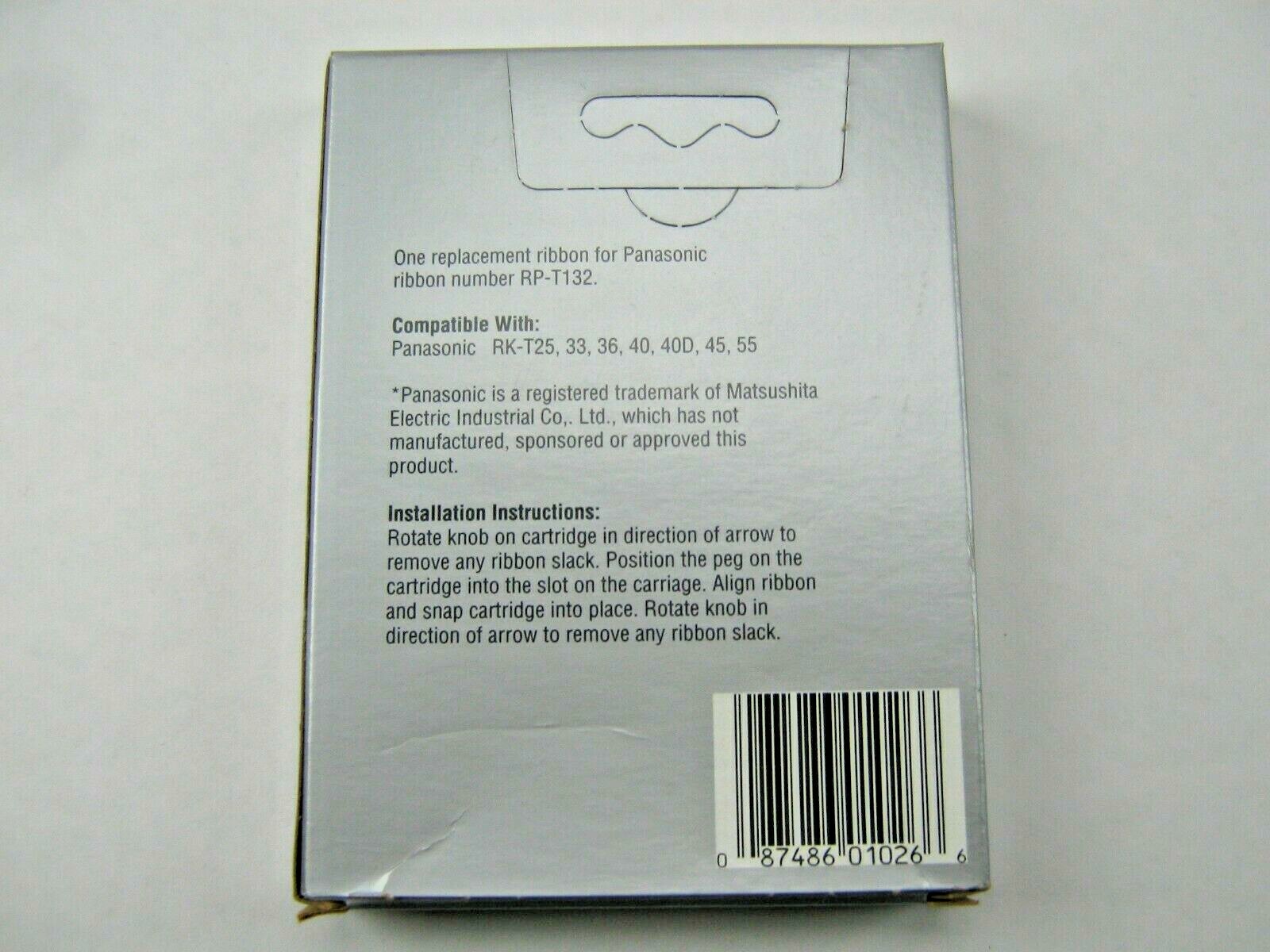 Nukote B206 PANASONIC RK-T40 Correctable Film Ribbon Panasonic RK-T25TYPEWRITER