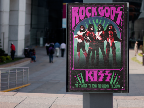 Kiss Band Heavy Metal Rock Gods Music Art Print Poster 12x18