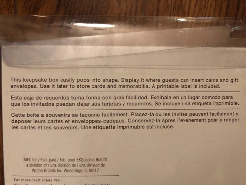 New Martha Stewart Money 1 Gift Card Box Wedding Graduation Retirement Parties