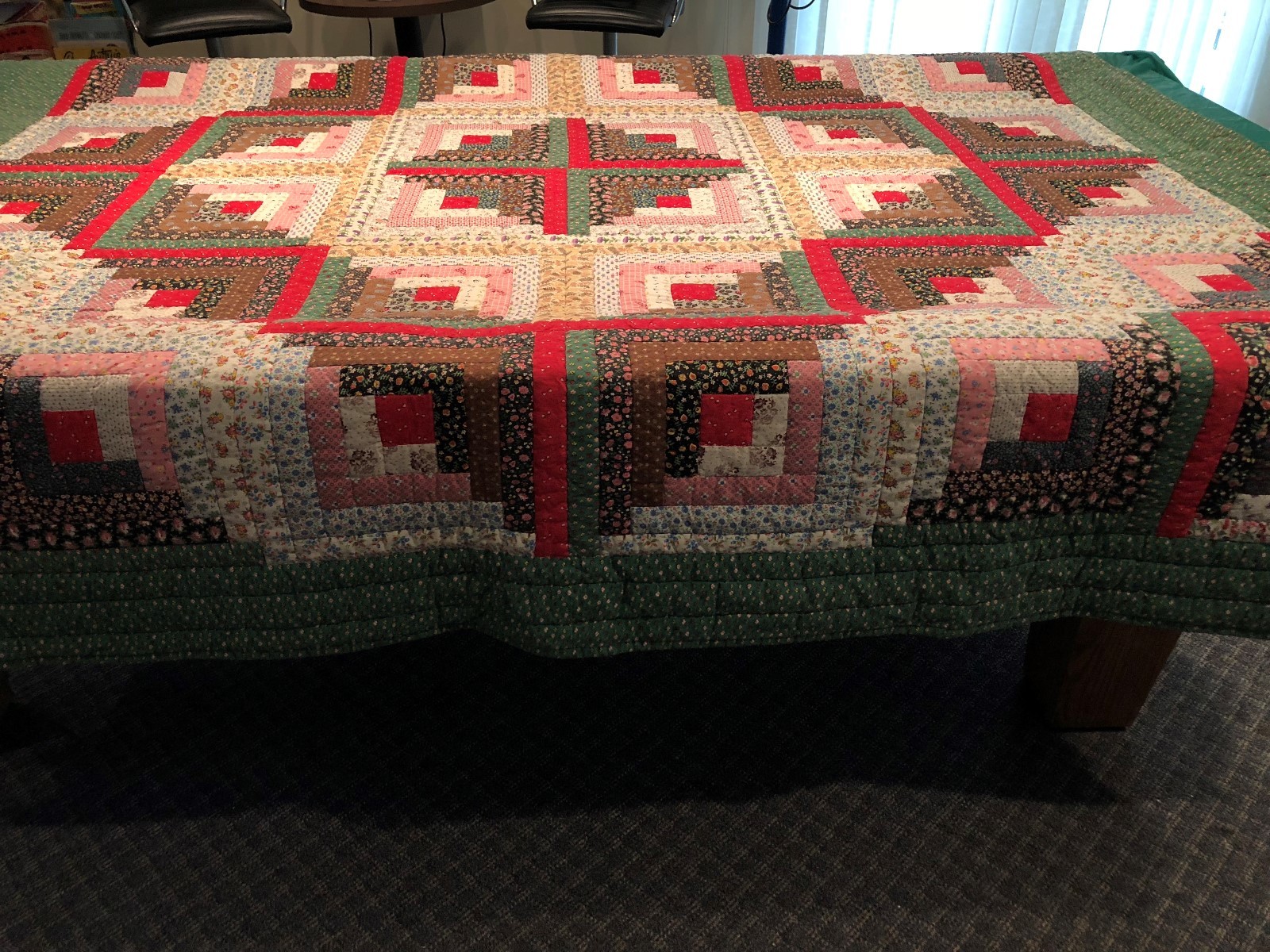 Handmade Quilt Cross/ Diamond Psttern