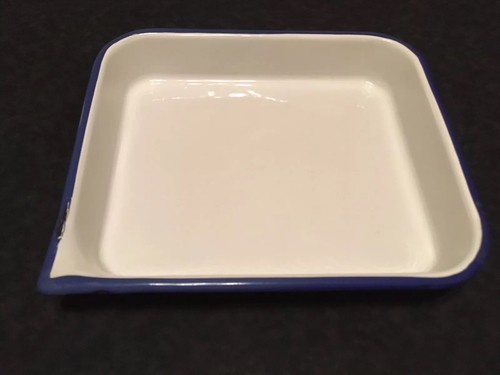 Vintage White Enamel Film Developing Tray 11