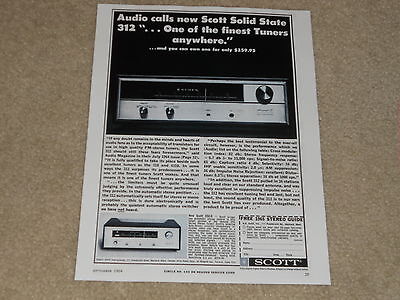 Scott 312 Tube Tuner 1964, 1 page, Article, Info, Specs