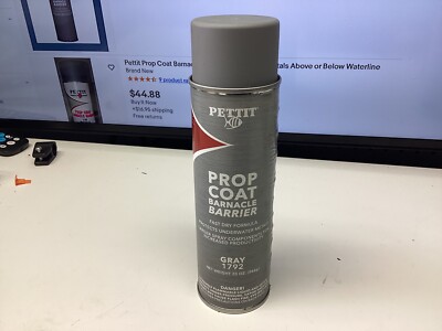 BOAT MARINE PETTIT PROP COAT BARNACLE BARRIER AEROSOLE 1792 20oz GRAY PAINT CAN