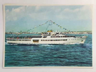 Postcard Napoli Italy, Span Societa Partenopea Di Navigazione A-2