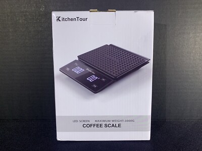KitchenTour Coffee Scale with Timer 3kg/0.1g High Precision Pour Over Basic