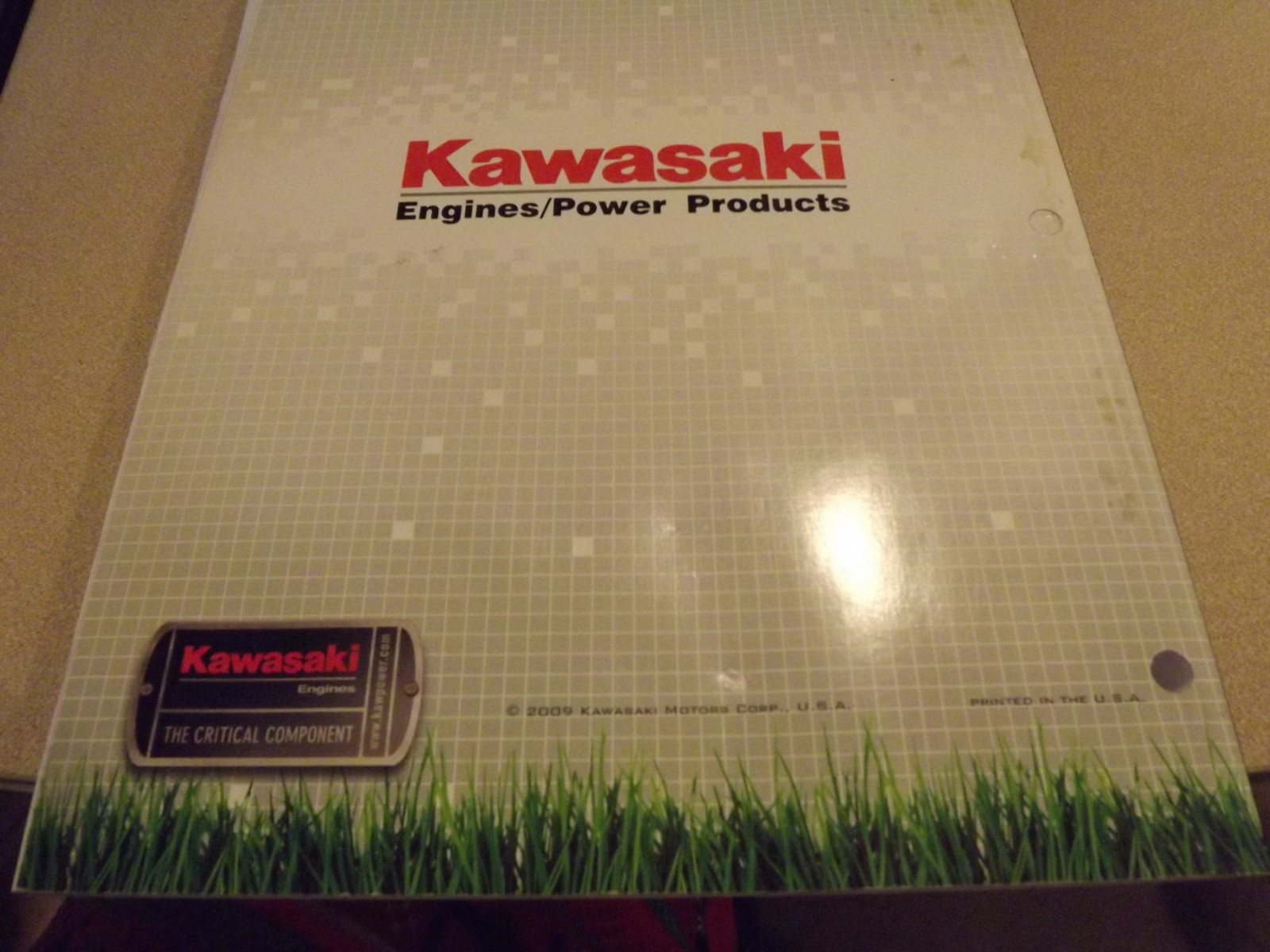 KAWASAKI 2008,2009,2010  FACTORY DEALER  MANUAL ENGINES & POWER PRODUCT(lot of3)
