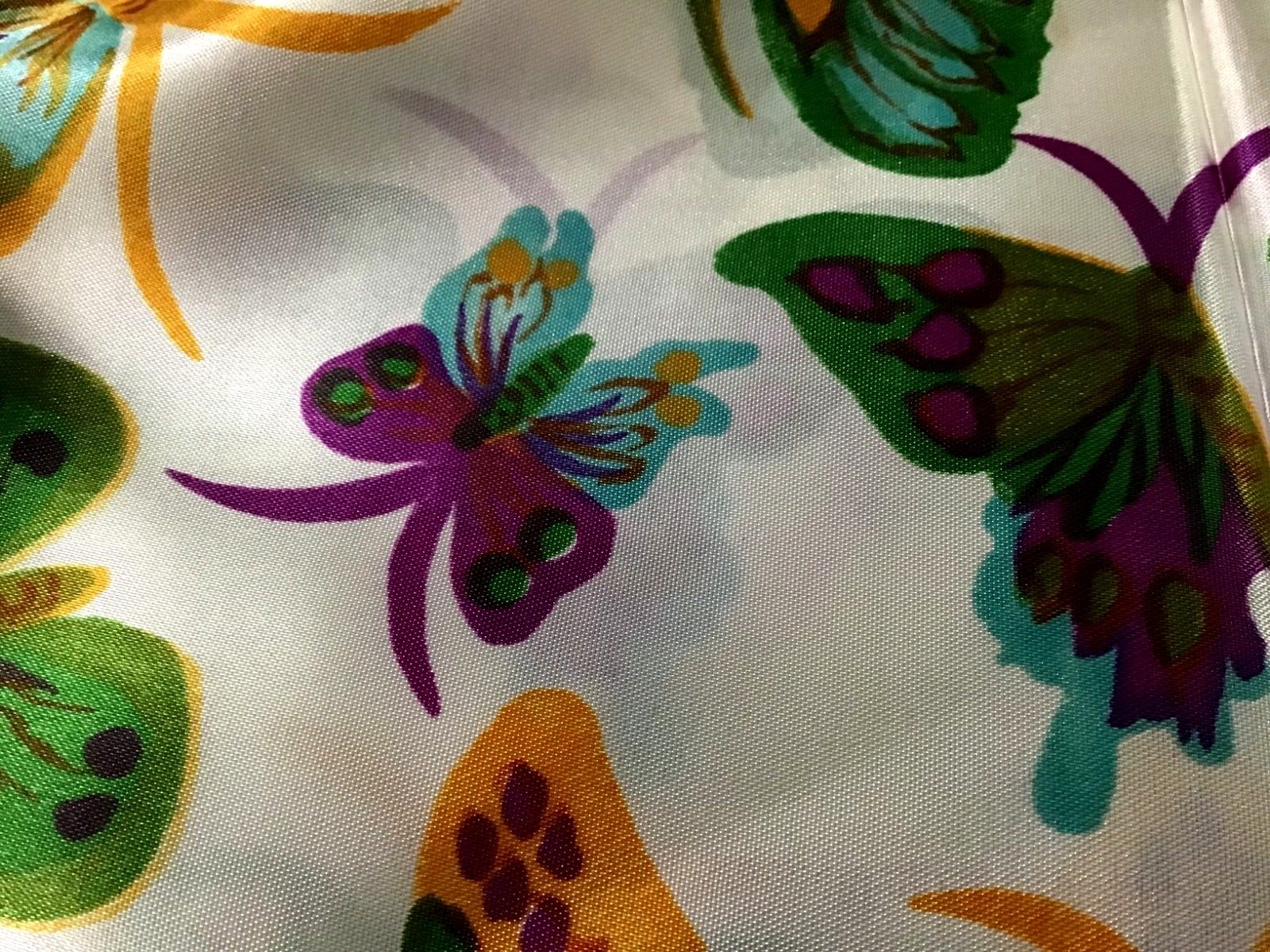 Butterfly M Lowenstein Fabric Vintage Vibrant Butterflies. 2+ Yards